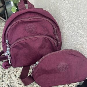 Kipling paola Backpack and Pouch